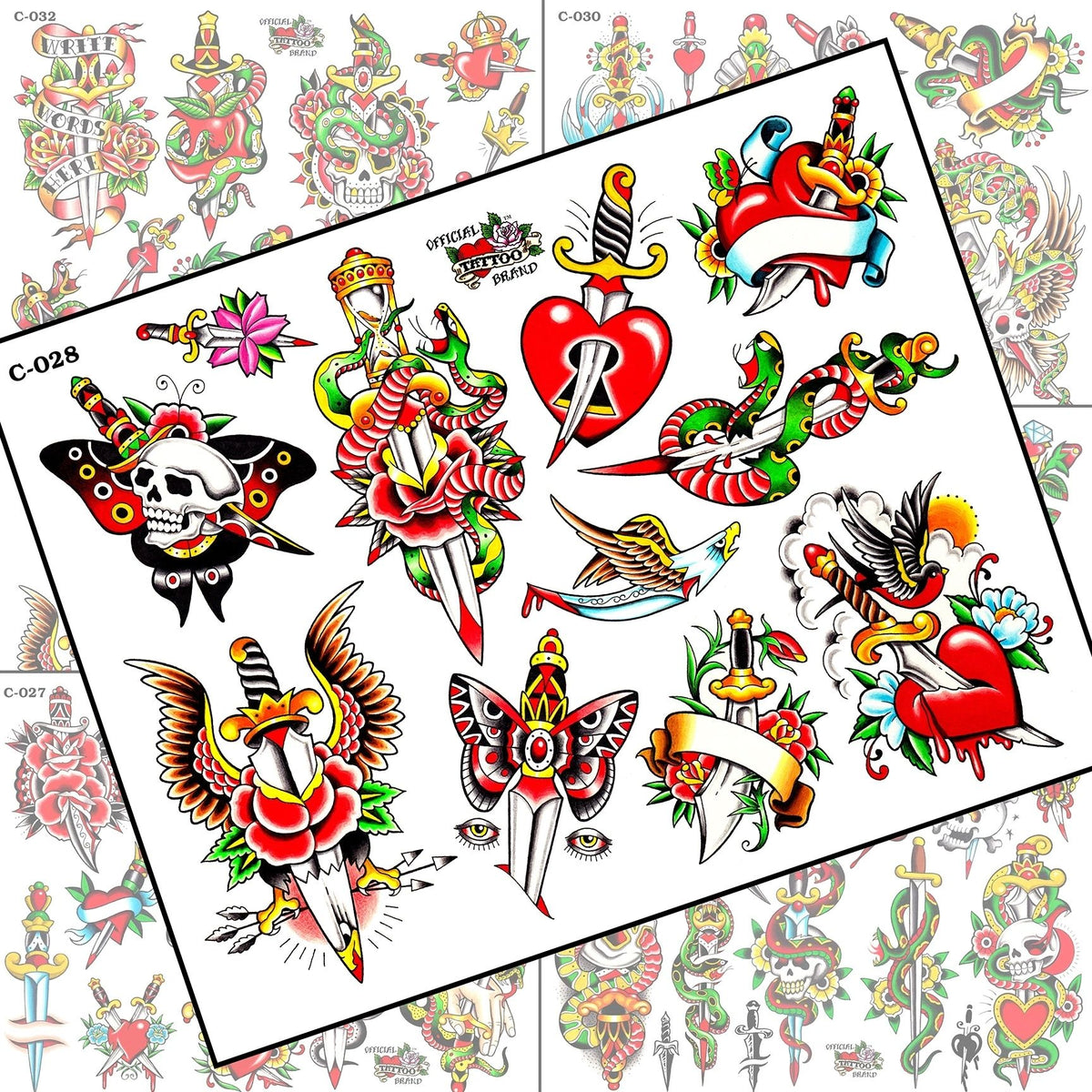 DAGGER TATTOO FLASH SET — image 1