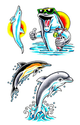 Dolphin, Fish and Whale Tattoos — image 2