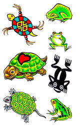 Frogs-Lizard & Turtle Tattoos — image 2