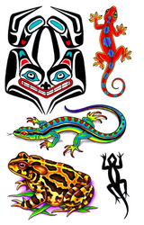 Frogs-Lizard & Turtle Tattoos — image 4