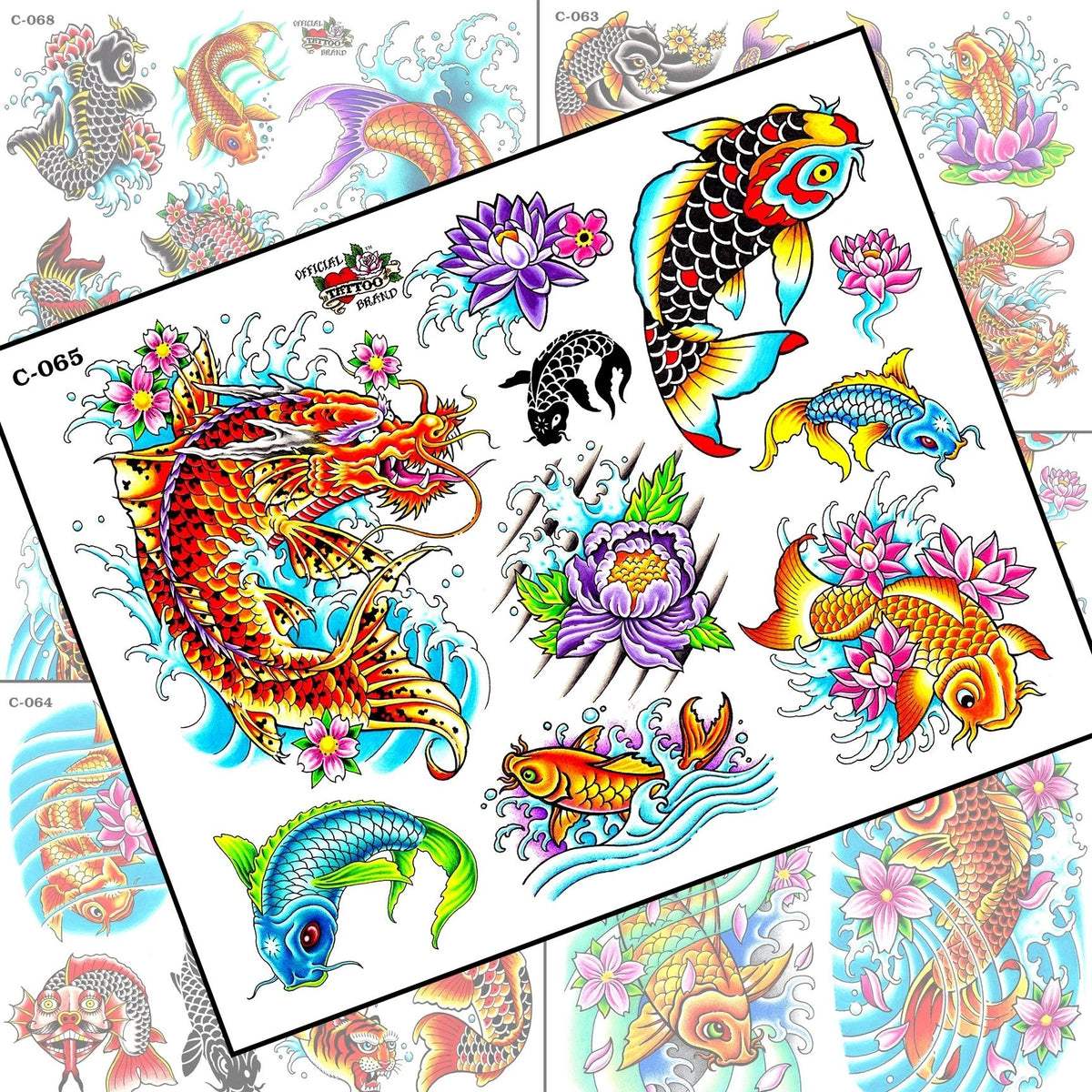 KOI FISH TATTOO FLASH SET — image 1
