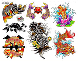 KOI FISH TATTOO FLASH SET — image 2