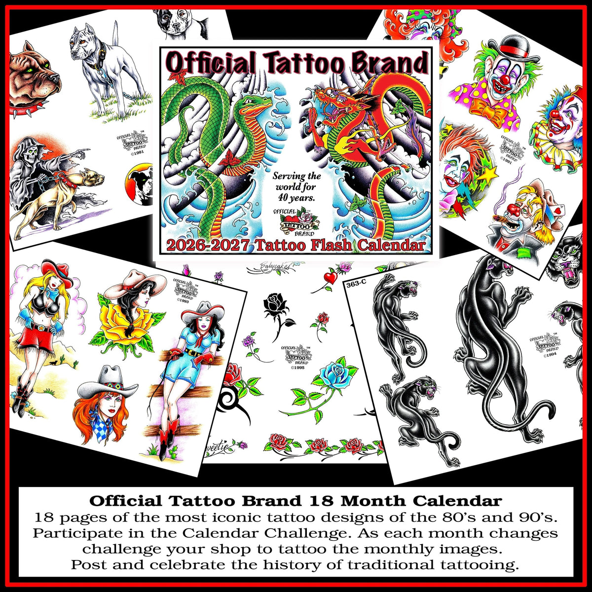 Official Tattoo Brand Calendar