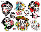 SKULL & REAPER TATTOO FLASH SET — image 3