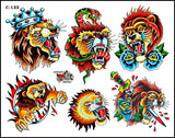 TIGERS-LIONS & BEARS TATTOO FLASH SET — image 3
