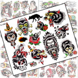 WOLF TATTOO FLASH SET — image 1